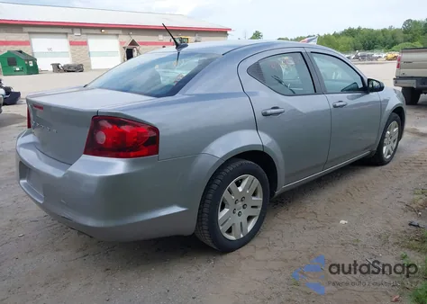 2014 Dodge Avenger Se из США, поврежденный, VIN 1C3CDZAB0EN112687